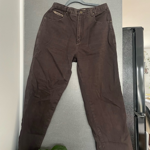 Brown Cotton Jeans - Picture 2 of 5